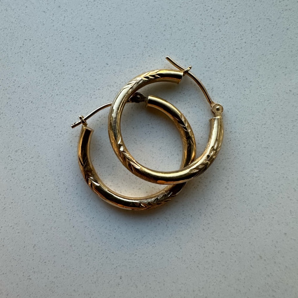 Gold Hoops - image 1